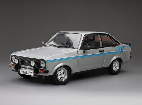 Sun Star 1:18 Ford Escort Mk2 Harrier Strato Silver 1980 RHD UK Exclusive (4637R) Limited Edition Diecast Model
