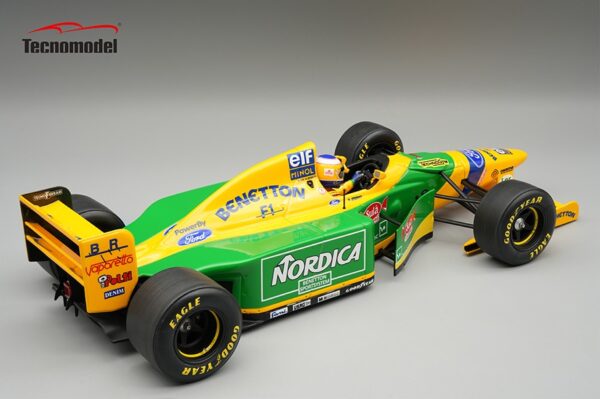 Tecnomodel - 1:18 Benetton B193B Michele Alboreto Barcelona Test 1993 with Driver - Limited Edition Resin Model