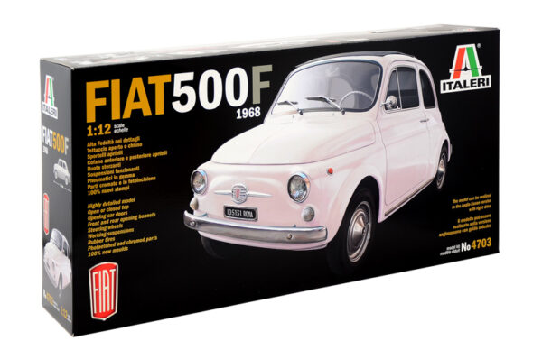 Italeri - 1:12 Fiat 500F 1968 (4703) Model Kit