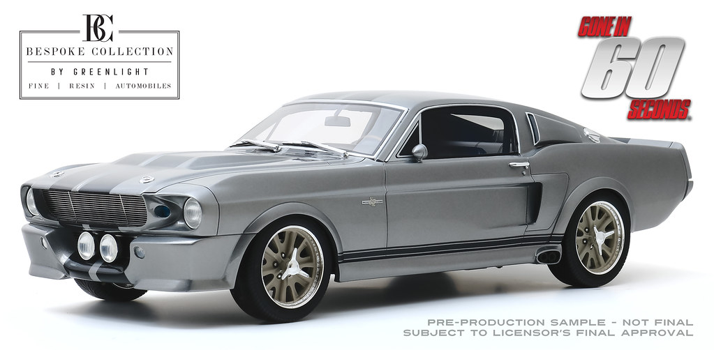 Greenlight Collectibles 12102 Ford Mustang 1967 Gone in 60 seconds resin model 1:12 scale