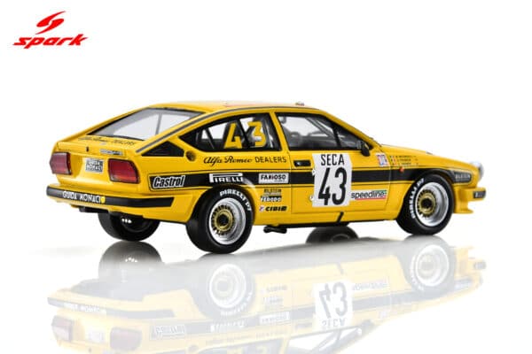 Spark - 1:43 Alfa Romeo GTV 6 No.43 Marco Micangeli, Giorgio Francia, Georges Cremer Spa 24H 1982 - Limited Edition Resin Model 13 Spark 1:43 Alfa Romeo GTV 6 No.43 Spa 24H 1982 M. Micangeli - G. Francia - G. Cremer Limited 300 (SB540) Resin Model