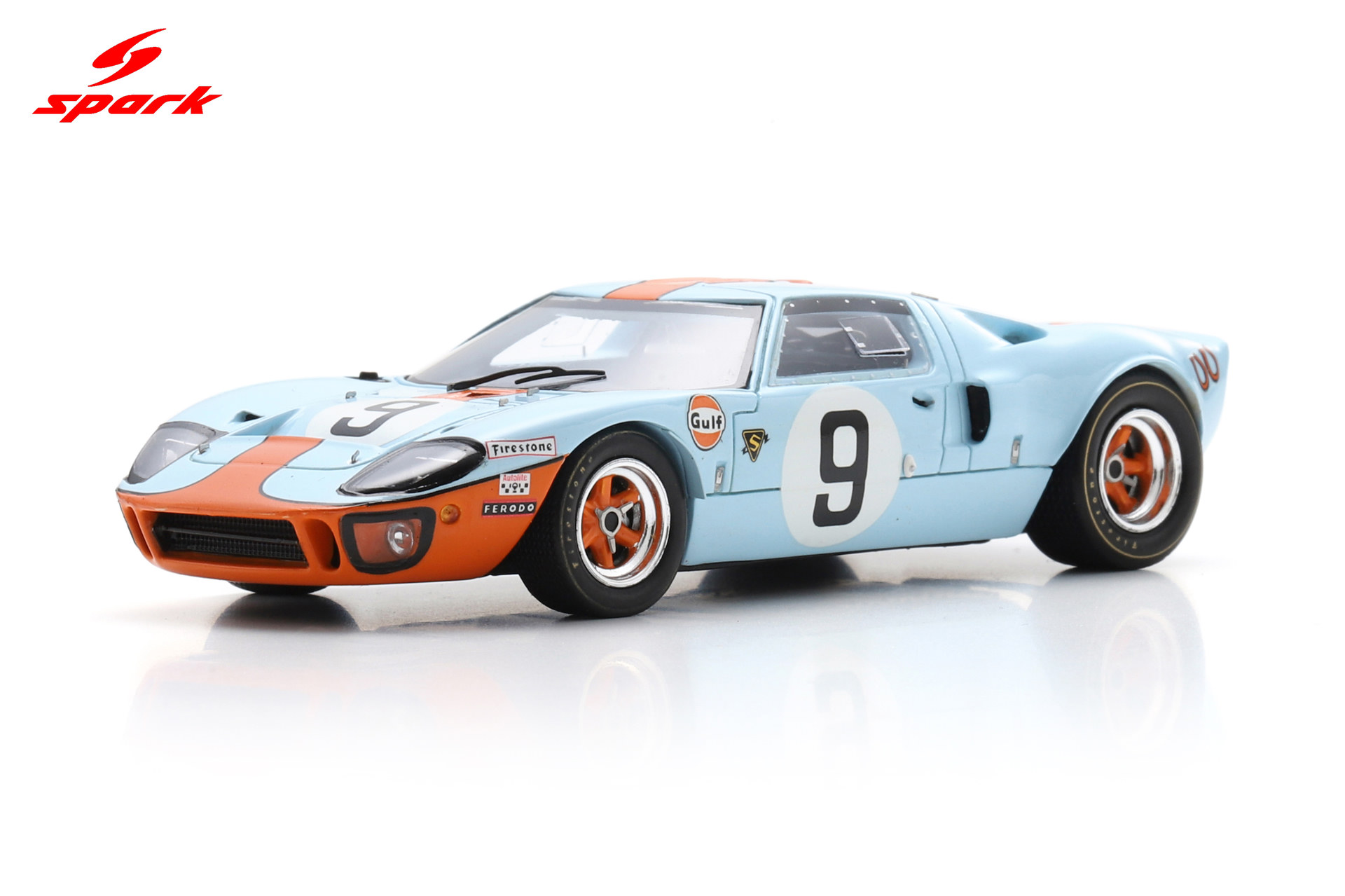 Spark 1:43 Ford GT 40 No.9 Winner 24H Le Mans 1968 P. Rodríguez - L. Bianchi (43LM68) Resin Model 7 Spark 1:43 Ford GT 40 No.9 Winner 24H Le Mans 1968 P. Rodríguez - L. Bianchi (43LM68) Resin Model - Image 7