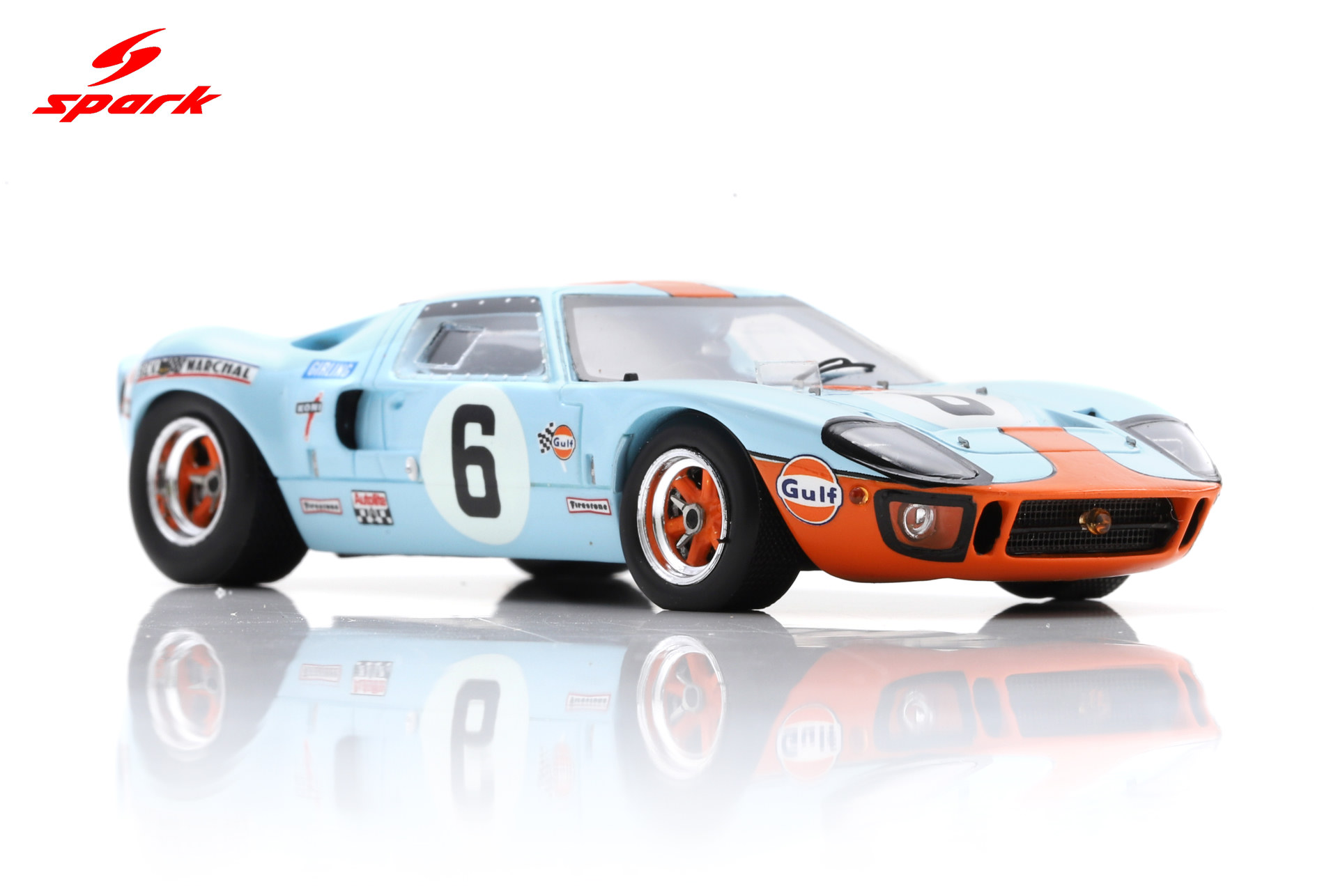 Spark 1:43 Ford GT 40 No.6 Winner 24H Le Mans 1969 J. Ickx - J. Oliver (43LM69) Resin Model 6 Spark 1:43 Ford GT 40 No.6 Winner 24H Le Mans 1969 J. Ickx - J. Oliver (43LM69) Resin Model - Image 6
