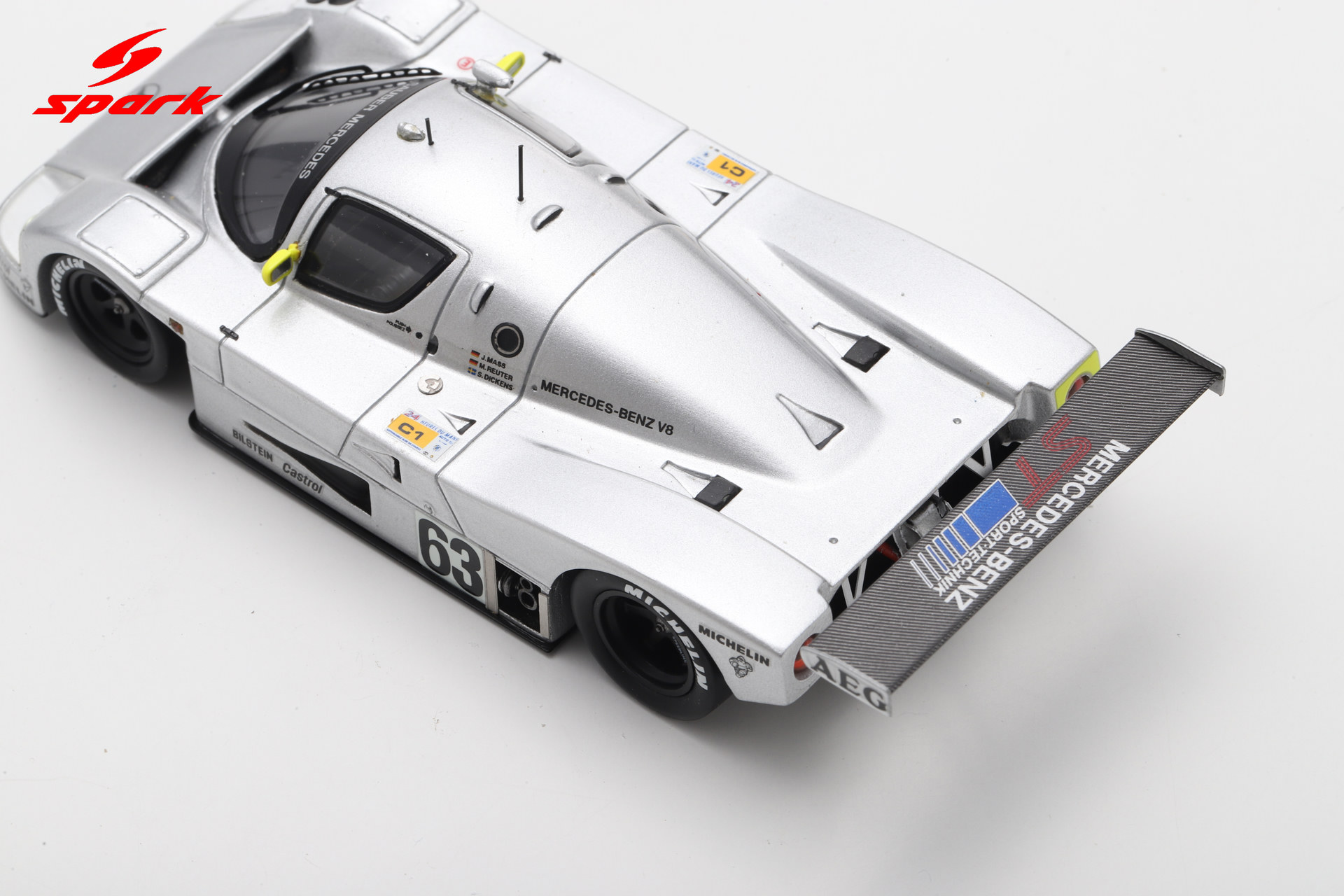 Spark 1:43 Sauber C9 No.63, Winner Le Mans 1989 J. Mass - S. Dickens - M Reuter (43LM89) Resin Model 12 Spark 1:43 Sauber C9 No.63, Winner Le Mans 1989 J. Mass - S. Dickens - M Reuter (43LM89) Resin Model - Image 12