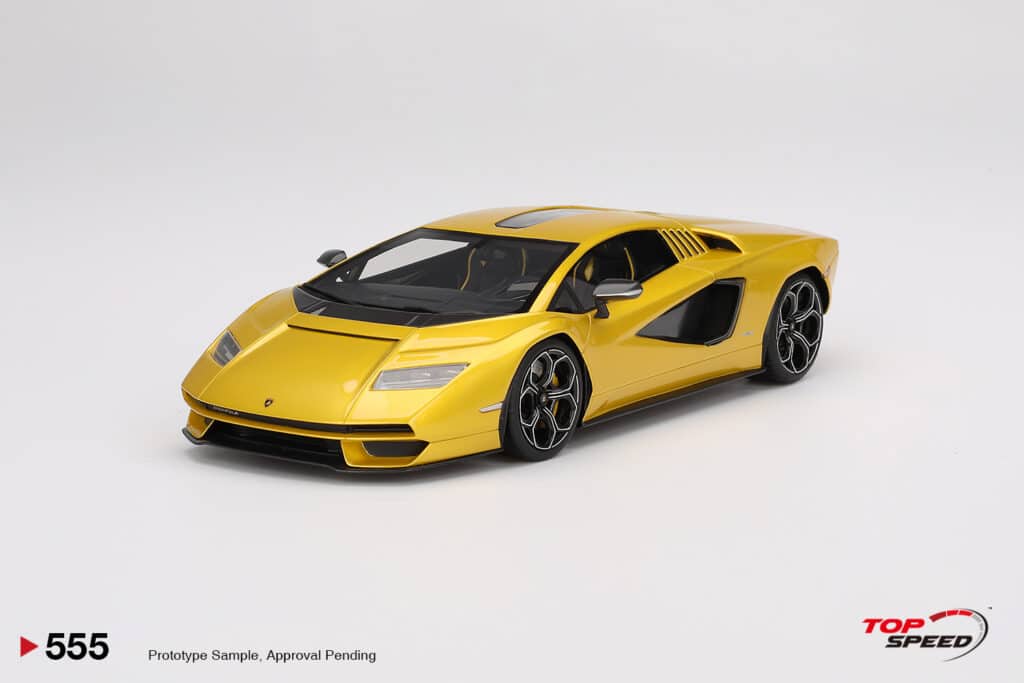 Latest arrivals at model-universe.com - 22 June 2025 - including "yellow" Ferrari 499P's from 24h of Le Mans, exquisite RR Cullinan, Steve McQueen's personal Ferrari 250 GT, and many, many, more ... 12 Top Speed - 1:18 Lamborghini Countach LPI 800-4 Giallo Orion Yellow - Resin Model