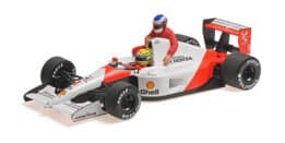 Minichamps - 1:18 Mclaren Honda MP4/6 Ayrton Senna W/Jean Alesi Riding Mexico GP 1991 - Limited Edition Diecast Model