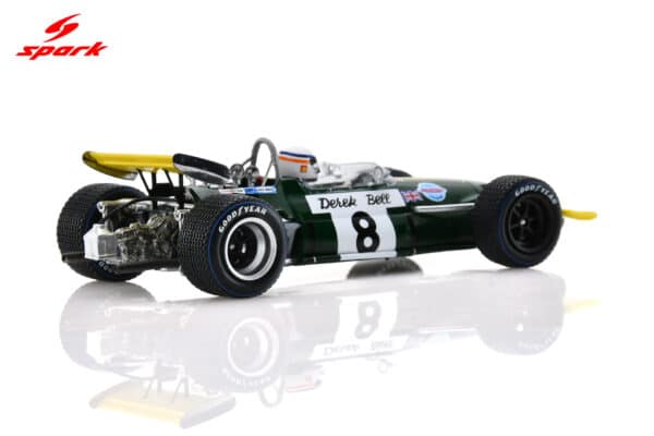 Spark - 1:43 Brabham BT26A No.8 Monaco GP 1969 Derek Bell - Resin Model 20 Spark 1:43 Brabham BT26A No.8 Belgium GP 1970 Derek Bell (S8325) Resin Model