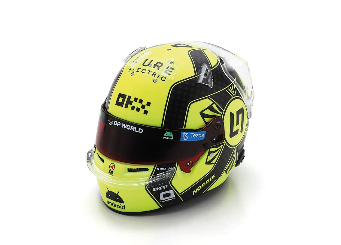 Spark - 1:5 Lando Norris McLaren F1 Helmet 2023 Season - Resin Model 1 Spark - 1:5 Lando Norris McLaren F1 Helmet 2023 Season - Resin Model