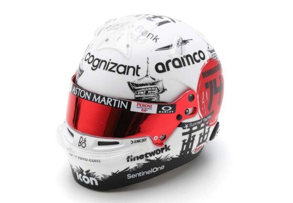 Spark - 1:5 Fernando Alonso Aston Martin F1 Japanese GP Samurai Helmet 2023