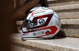 Spark - 1:5 Ollie Bearman Haas Monaco GP 2025 - Helmet Replica