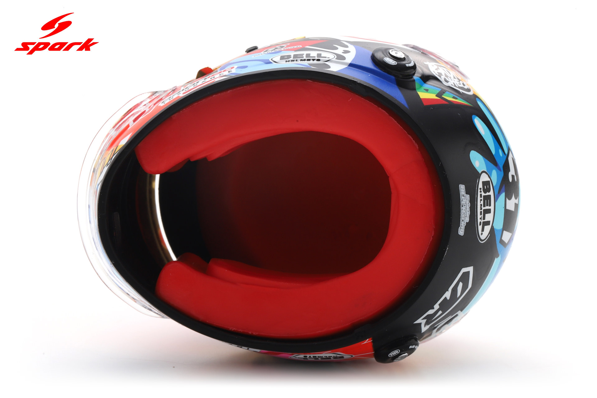 Spark 1:5 Esteban Ocon Miami GP 2025 (5HF210) Helmet Replica 6 Spark 1:5 Esteban Ocon Miami GP 2025 (5HF210) Helmet Replica - Image 6