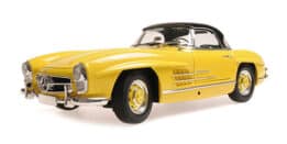 minichamps - 1:18 mercedes-benz 300 sl roadster (w198) - 1958 - yellow - w/ hardtop