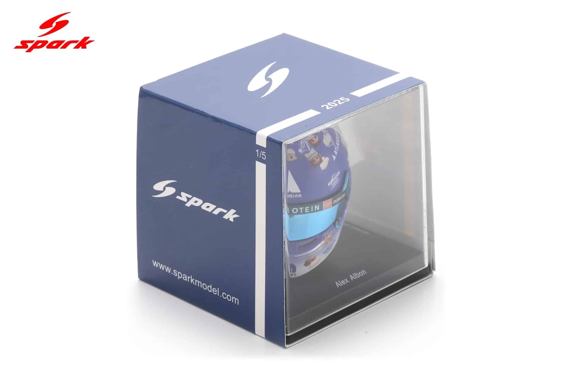 Spark 1:5 Alexander Albon British GP 2025 (5HF219) Helmet Replica 2 Spark 1:5 Alexander Albon British GP 2025 (5HF219) Helmet Replica - Image 2