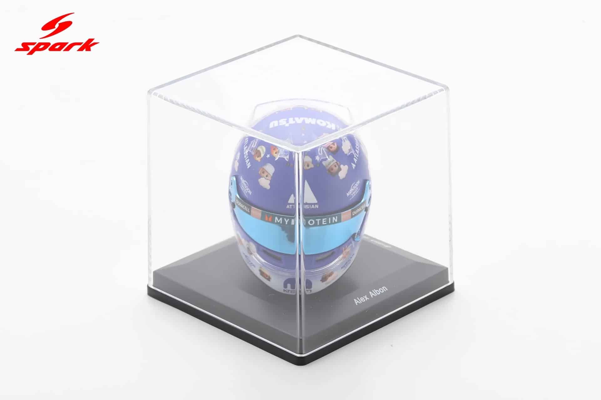 Spark 1:5 Alexander Albon British GP 2025 (5HF219) Helmet Replica 3 Spark 1:5 Alexander Albon British GP 2025 (5HF219) Helmet Replica - Image 3