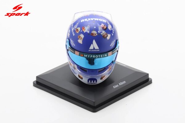 Spark 1:5 Alexander Albon British GP 2025 (5HF219) Helmet Replica 11 Spark 1:5 Alexander Albon British GP 2025 (5HF219) Helmet Replica