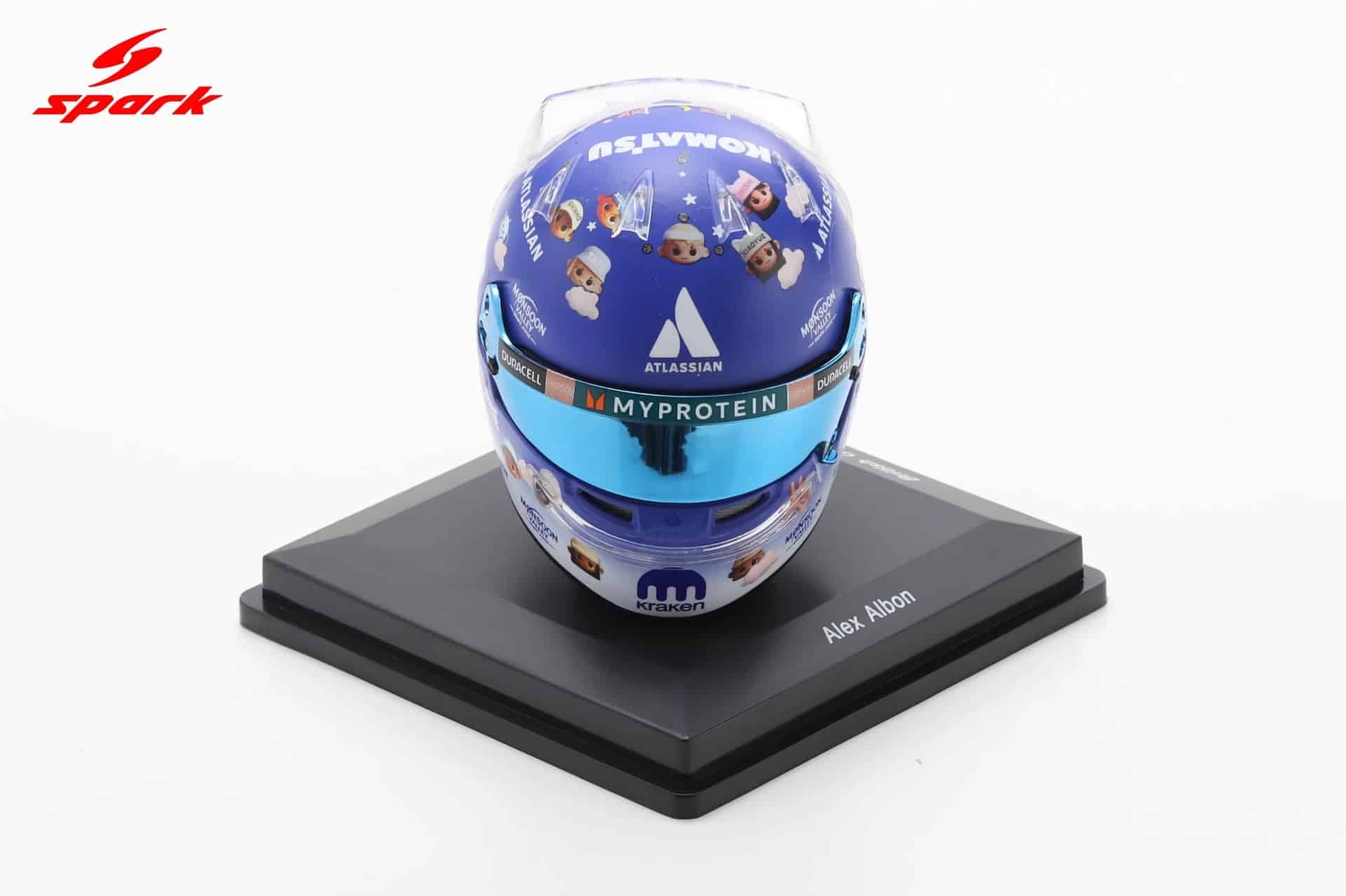 Spark 1:5 Alexander Albon British GP 2025 (5HF219) Helmet Replica 4 Spark 1:5 Alexander Albon British GP 2025 (5HF219) Helmet Replica - Image 4