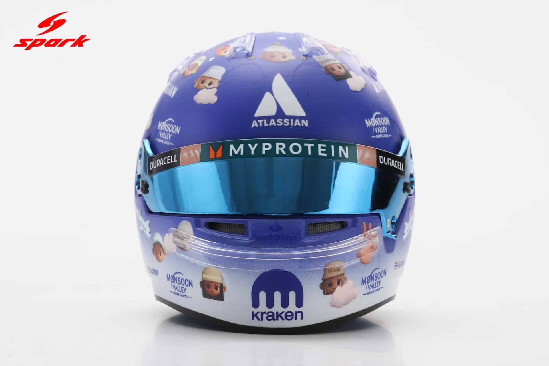 Spark 1:5 Alexander Albon British GP 2025 (5HF219) Helmet Replica 6 Spark 1:5 Alexander Albon British GP 2025 (5HF219) Helmet Replica - Image 6
