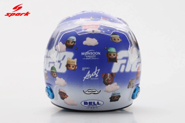 Spark 1:5 Alexander Albon British GP 2025 (5HF219) Helmet Replica 14 Spark 1:5 Alexander Albon British GP 2025 (5HF219) Helmet Replica