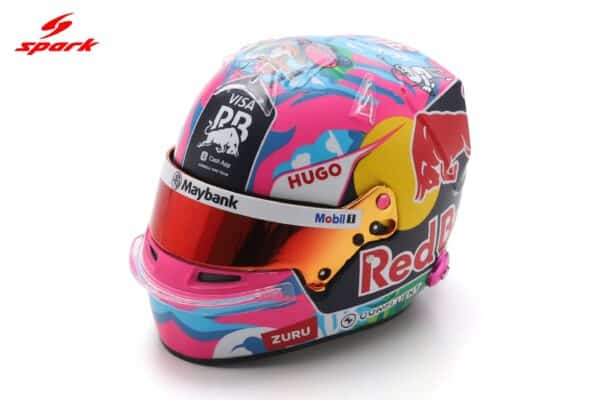 Spark 1:5 Visa Cash App RB Formula One Team Liam Lawson Singapore GP 2025 (5HF225) Replica Helmet