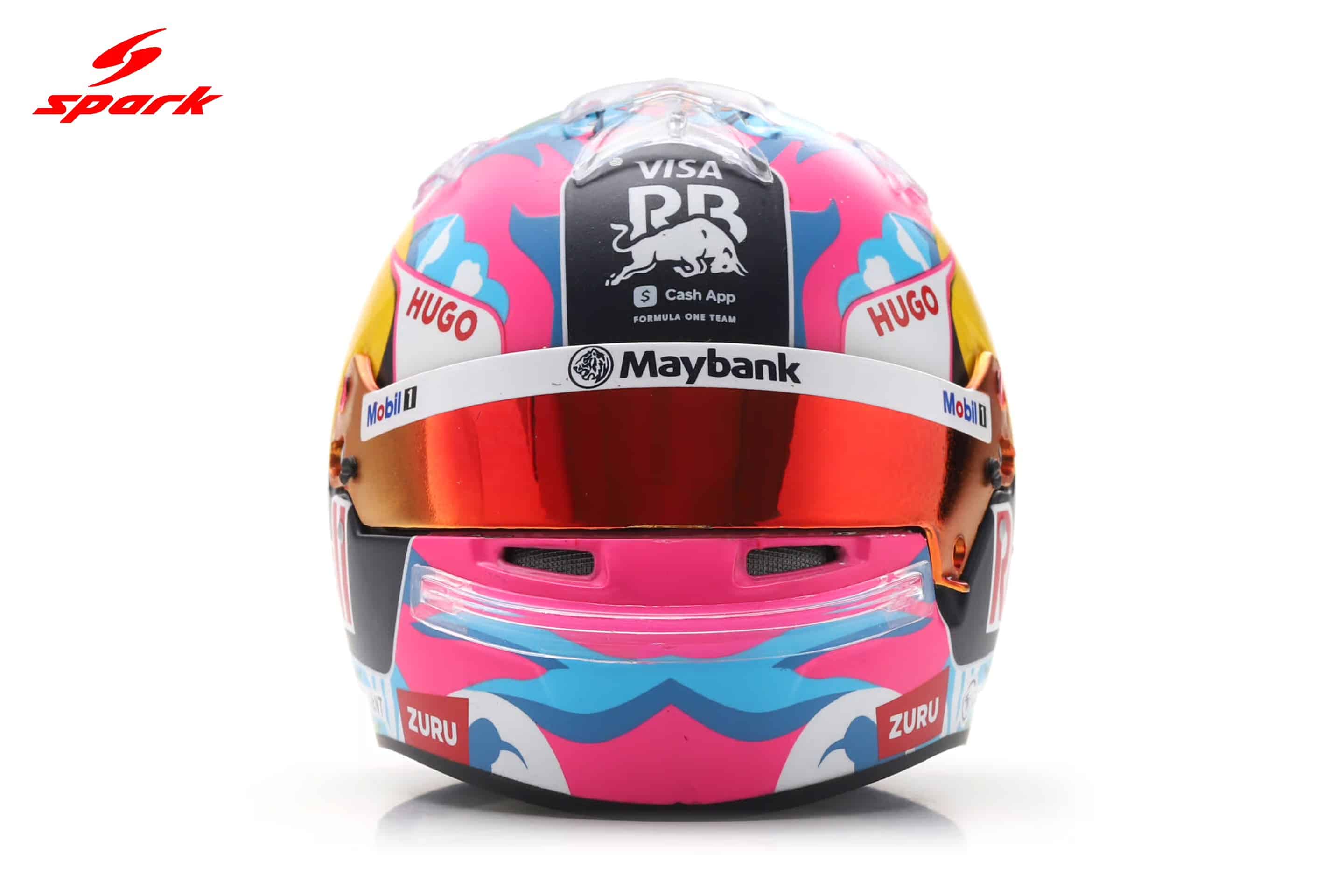 Spark 1:5 Visa Cash App RB Formula One Team Liam Lawson Singapore GP 2025 (5HF225) Replica Helmet 2 Spark 1:5 Visa Cash App RB Formula One Team Liam Lawson Singapore GP 2025 (5HF225) Replica Helmet - Image 2