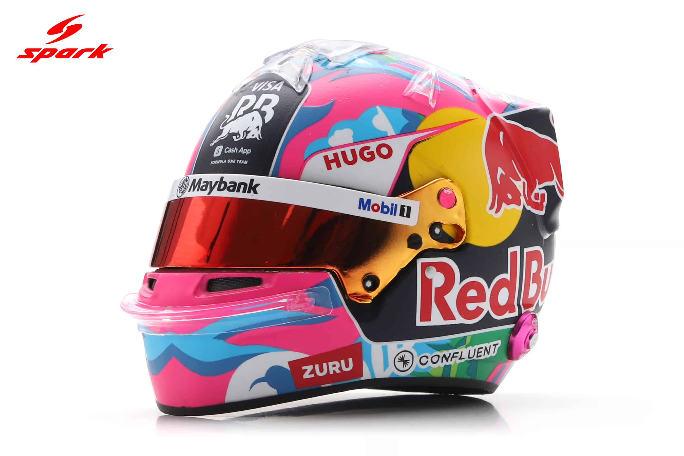 Spark 1:5 Visa Cash App RB Formula One Team Liam Lawson Singapore GP 2025 (5HF225) Replica Helmet 5 Spark 1:5 Visa Cash App RB Formula One Team Liam Lawson Singapore GP 2025 (5HF225) Replica Helmet - Image 5