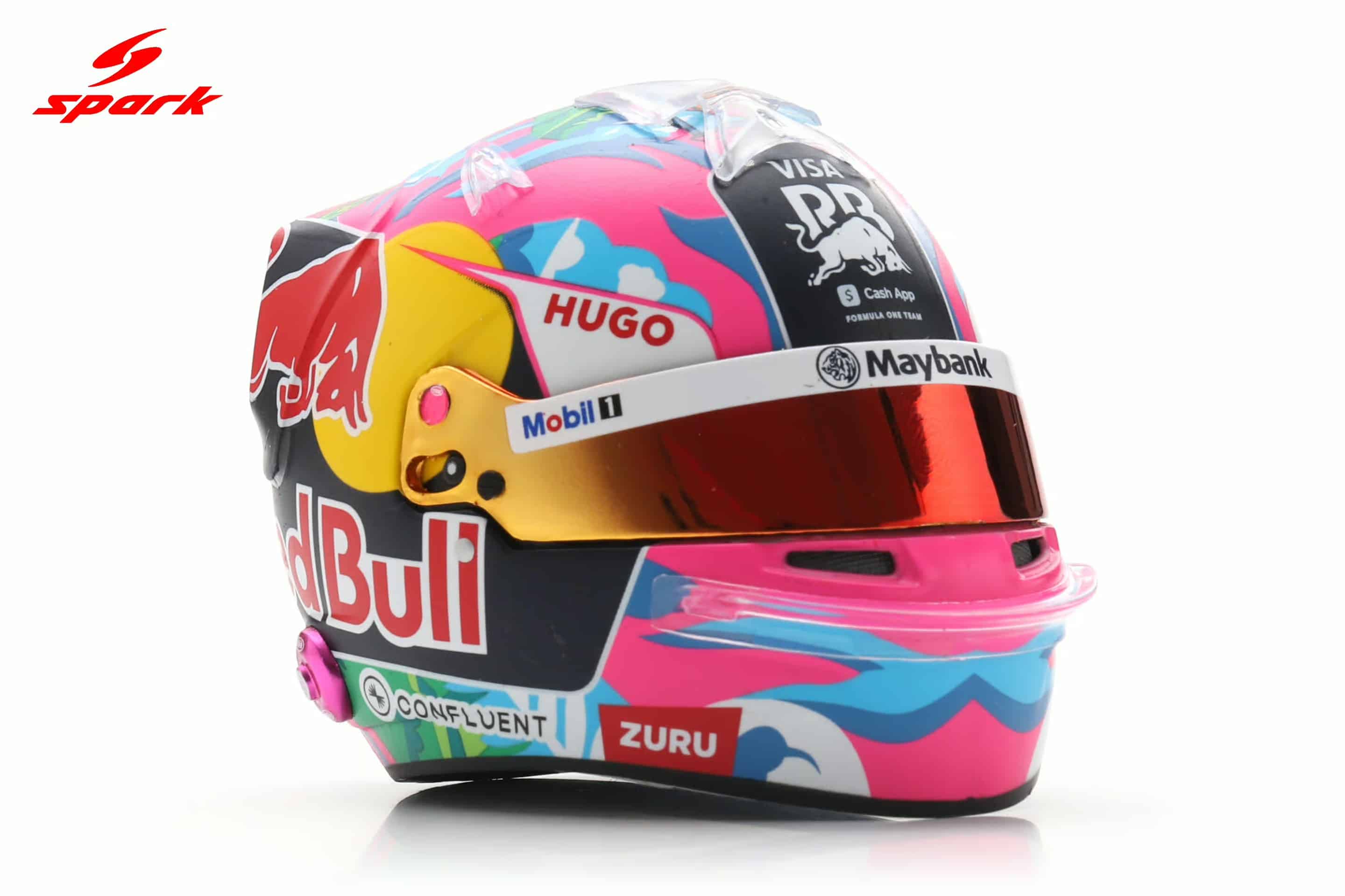 Spark 1:5 Visa Cash App RB Formula One Team Liam Lawson Singapore GP 2025 (5HF225) Replica Helmet 6 Spark 1:5 Visa Cash App RB Formula One Team Liam Lawson Singapore GP 2025 (5HF225) Replica Helmet - Image 6