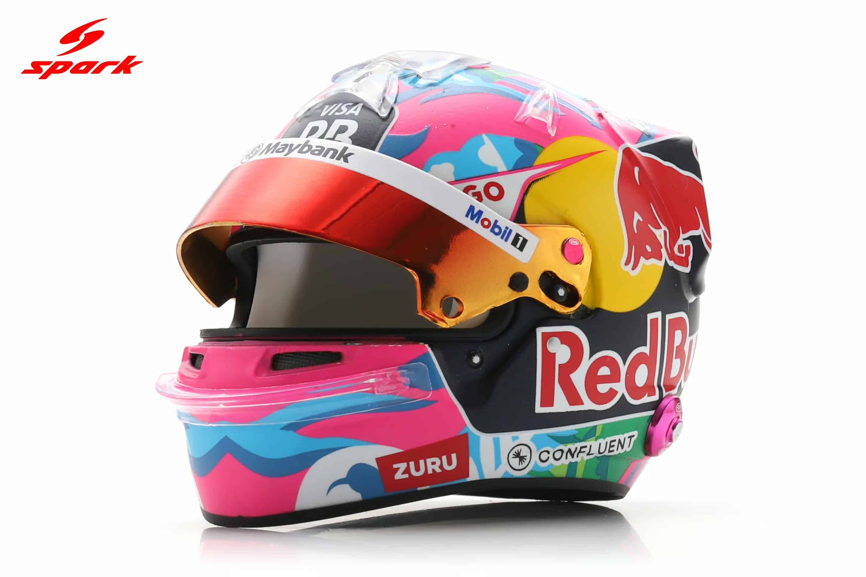 Spark 1:5 Visa Cash App RB Formula One Team Liam Lawson Singapore GP 2025 (5HF225) Replica Helmet 8 Spark 1:5 Visa Cash App RB Formula One Team Liam Lawson Singapore GP 2025 (5HF225) Replica Helmet - Image 8