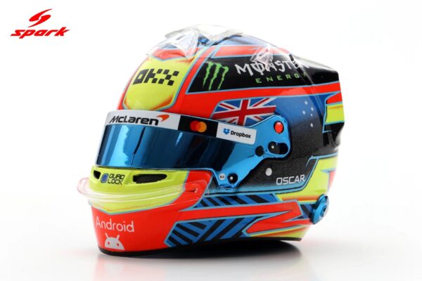 Alternative view of Spark 1:5 McLaren Mastercard F1 Team Oscar Piastri 2026 (5HF244) Replica Helmet