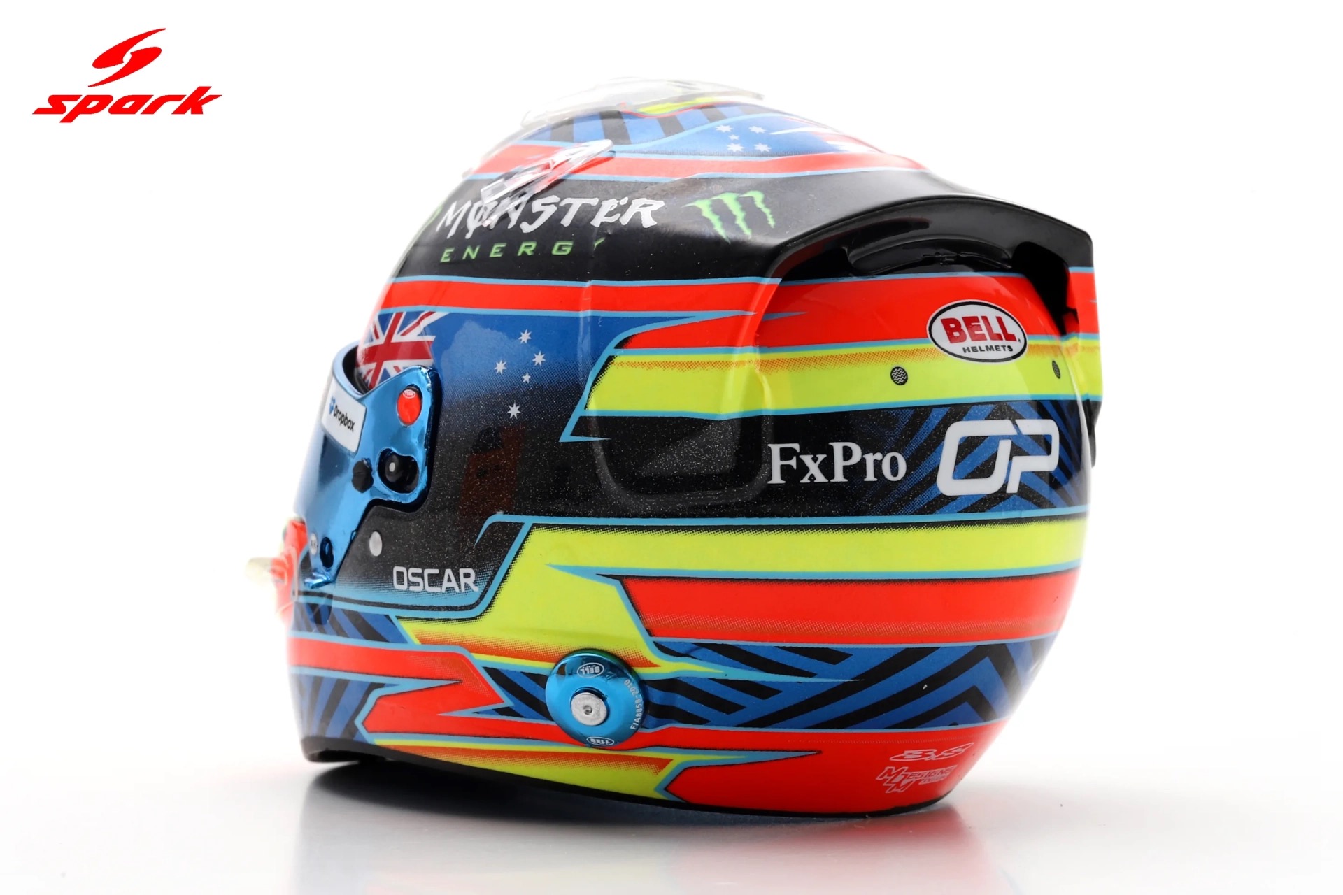 Spark 1:5 McLaren Mastercard F1 Team Oscar Piastri 2026 (5HF244) Replica Helmet 3 Spark 1:5 McLaren Mastercard F1 Team Oscar Piastri 2026 (5HF244) Replica Helmet - Image 3