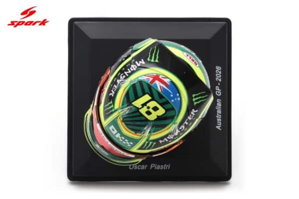 Spark 1:5 McLaren Mastercard F1 Team Oscar Piastri Australian GP 2026 (5HF245) Replica Helmet 13 Spark 1:5 McLaren Mastercard F1 Team Oscar Piastri Australian GP 2026 (5HF245) Replica Helmet