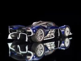 FrontiArt - 1:18 Aston Martin Valkyrie Sabiro Blue Union Jack - Limited Edition Resin Model