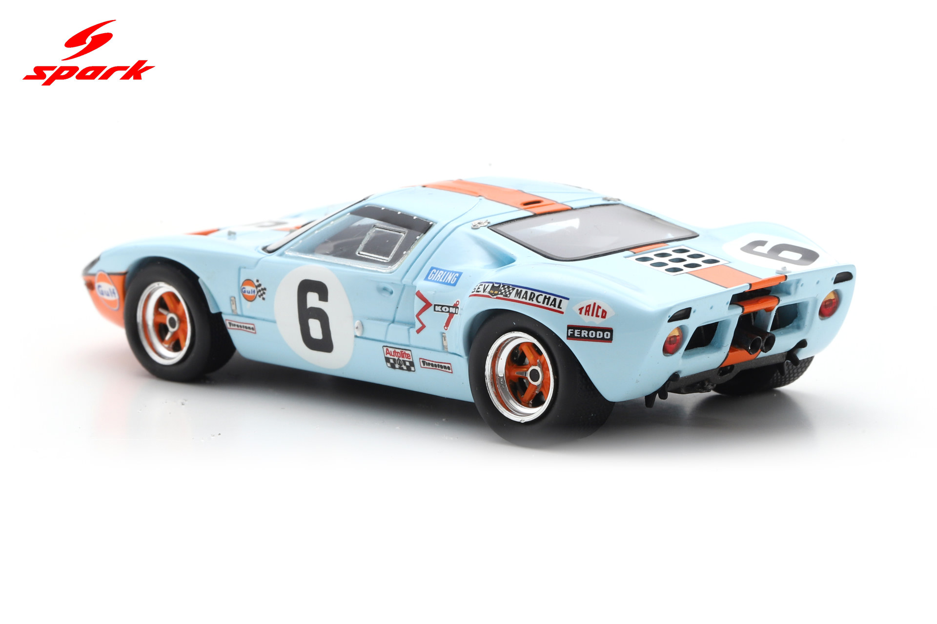 Spark 1:43 Ford GT 40 No.6 Winner 24H Le Mans 1969 J. Ickx - J. Oliver (43LM69) Resin Model 11 Spark 1:43 Ford GT 40 No.6 Winner 24H Le Mans 1969 J. Ickx - J. Oliver (43LM69) Resin Model - Image 11