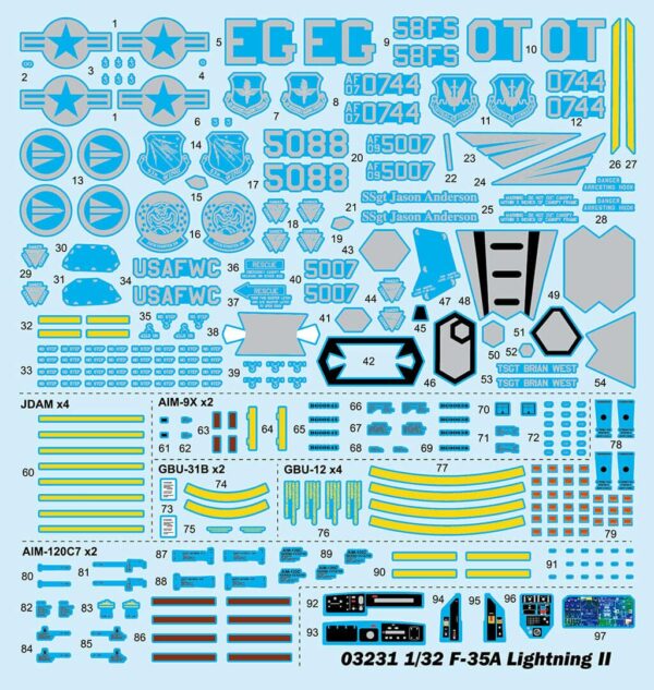 Trumpeter 03231 F-35A Lightning II Model Kit