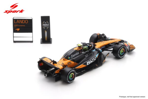 Spark 1:64 McLaren MCL39 No.4 Lando Norris World Champion 2025 Abu Dhabi GP (64S078) Resin Model 4 Spark 1:64 McLaren MCL39 No.4 Lando Norris World Champion 2025 Abu Dhabi GP (64S078) Resin Model