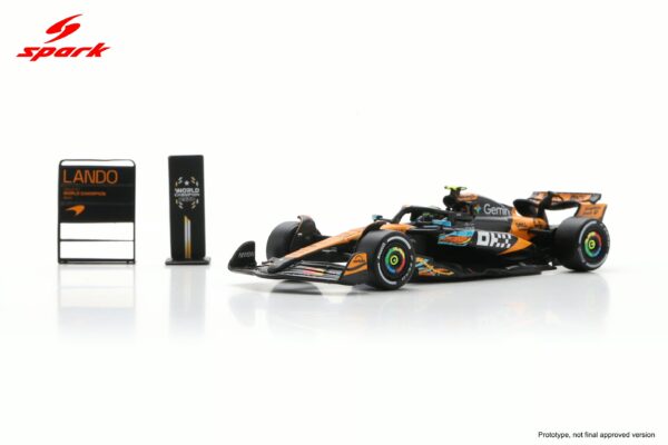 Spark 1:64 McLaren MCL39 No.4 Lando Norris World Champion 2025 Abu Dhabi GP (64S078) Resin Model 5 Spark 1:64 McLaren MCL39 No.4 Lando Norris World Champion 2025 Abu Dhabi GP (64S078) Resin Model