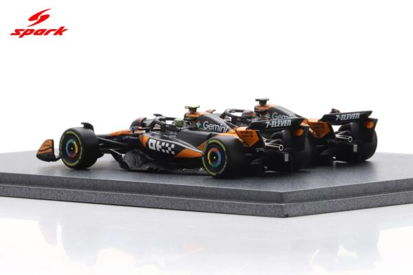 Spark 1:64 McLaren MCL39 No.4 & 81 Formula 1 Constructors' Champion 2025 Lando Norris, Oscar Piastri 2-Car Set with Display Base (64S084) Resin Model 12 Spark 1:64 McLaren MCL39 No.4 & 81 Formula 1 Constructors' Champion 2025 Lando Norris, Oscar Piastri 2-Car Set with Display Base (64S084) Resin Model
