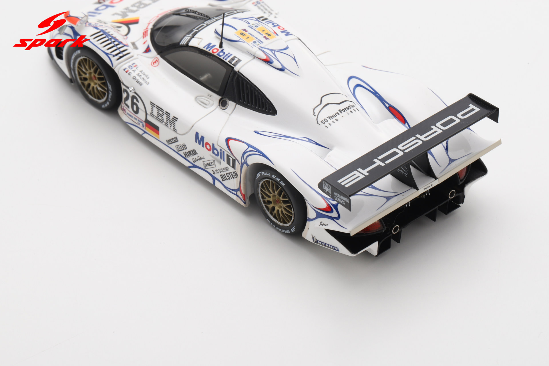 Spark 1:43 Porsche 911 GT1 No.26 Winner 24H Le Mans 1998 A. McNish - L. Aïello - S. Ortelli (43LM98) Resin Model 10 Spark 1:43 Porsche 911 GT1 No.26 Winner 24H Le Mans 1998 A. McNish - L. Aïello - S. Ortelli (43LM98) Resin Model - Image 10