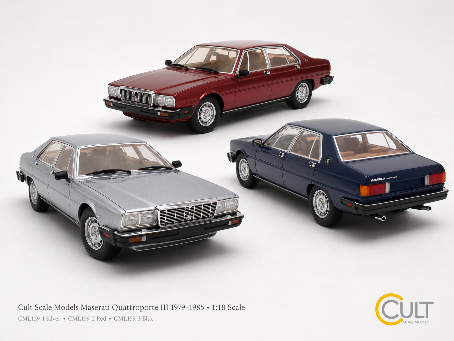 Maserati Quattroporte III 1979–1985 Arrives in 1:18 Scale by Cult Scale Models 3 Maserati Quattroporte III 1979–1985 Arrives in 1:18 Scale by Cult Scale Models