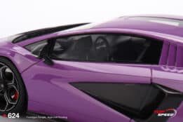 Top Speed - 1:18 Lamborghini Countach LPI 800-4 Purple - Resin Model