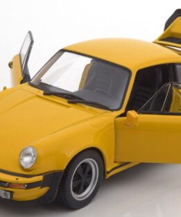 Welly 1/24 Porsche 911 930 Turbo Yellow Diecast Model Car