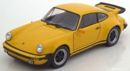 Welly 1/24 Porsche 911 930 Turbo Yellow Diecast Model Car