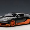 AUTOart 1:18 Bugatti Veyron Super Sport (Carbon Black/Orange Side Skirts) (70936)