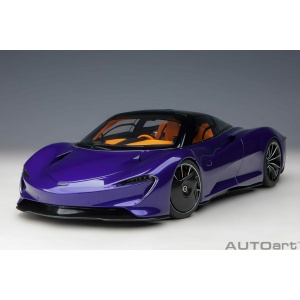 autoart's stunning mclaren speedtail models: pre-orders now open for purple, orange, and supernova silver