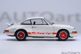 AUTOart - 1:18 Porsche 911 Carrera 2.7 RS Grand Prix White Red Stripes - Composite Model