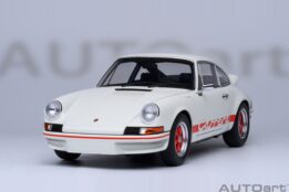AUTOart - 1:18 Porsche 911 Carrera 2.7 RS Grand Prix White Red Stripes - Composite Model