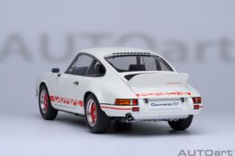 AUTOart - 1:18 Porsche 911 Carrera 2.7 RS Grand Prix White Red Stripes - Composite Model