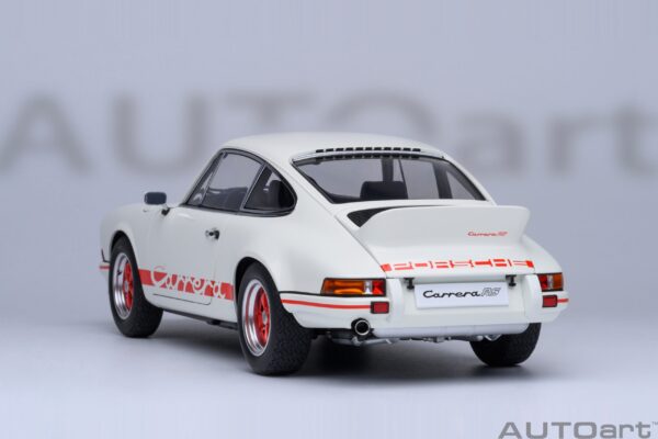 AUTOart - 1:18 Porsche 911 Carrera 2.7 RS Grand Prix White Red Stripes - Composite Model