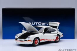 AUTOart - 1:18 Porsche 911 Carrera 2.7 RS Grand Prix White Red Stripes - Composite Model