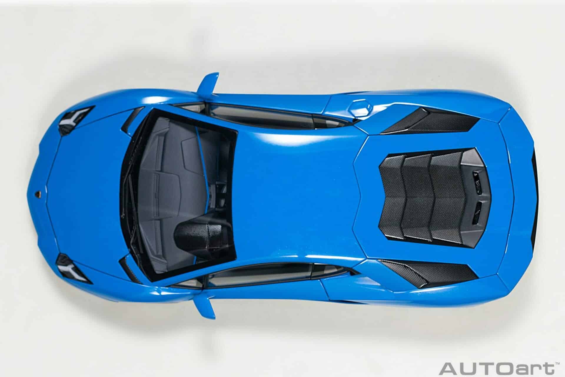 autoart - 1:18 lamborghini aventador s (blue nila)