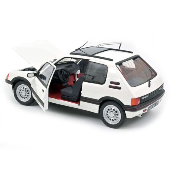 Norev 184849 Peugeot 205 GTi 1.6 White 1988 Diecast Model